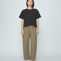 Signature Curve Legged Trouser - Canvas Edition - Moss Brown