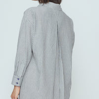 Striped Dolman Maxi - SS26 - Navy Stripes