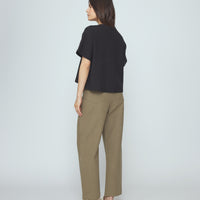 Signature Curve Legged Trouser - Canvas Edition - Moss Brown