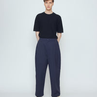 Spring Pleated Trouser - SS26 - Navy