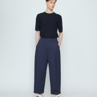 Spring Pleated Trouser - SS26 - Navy