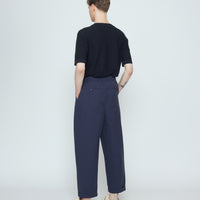 Spring Pleated Trouser - SS26 - Navy