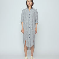 Striped Dolman Maxi - SS26 - Navy Stripes