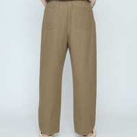 Signature Curve Legged Trouser - Canvas Edition - Moss Brown