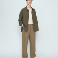Papery 3/4 Button Up - SS26 - Olive