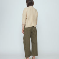 Mid Poet Mockneck Sweater - SS26 - Chickpea
