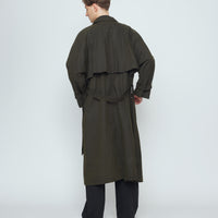 Long Rain Trench - Waxed Edition - SS26 - Deep Olive