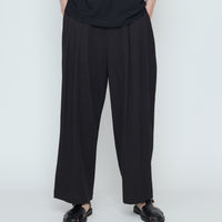 Signature Pleated Trouser - Canvas Edition - Black