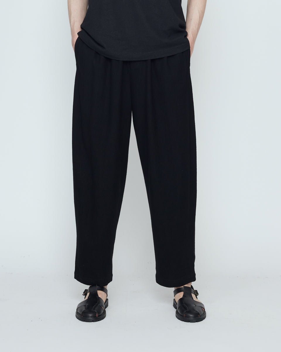【PLEASE別注・チマラ】WAIST ADJUSTABLE TROUSER Signature Elastic Pull-Up Trouser - Classic Edition - Black – 7115
