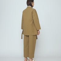 Spring Wrap Coat - SS26 - Tan Brown