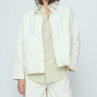 Signature Panel Pockets Jacket - Spring Edition - Pearl White