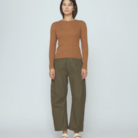 Ribbed Long Sleeves - SS26 - Rust