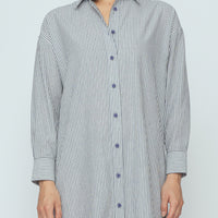 Striped Dolman Maxi - SS26 - Navy Stripes