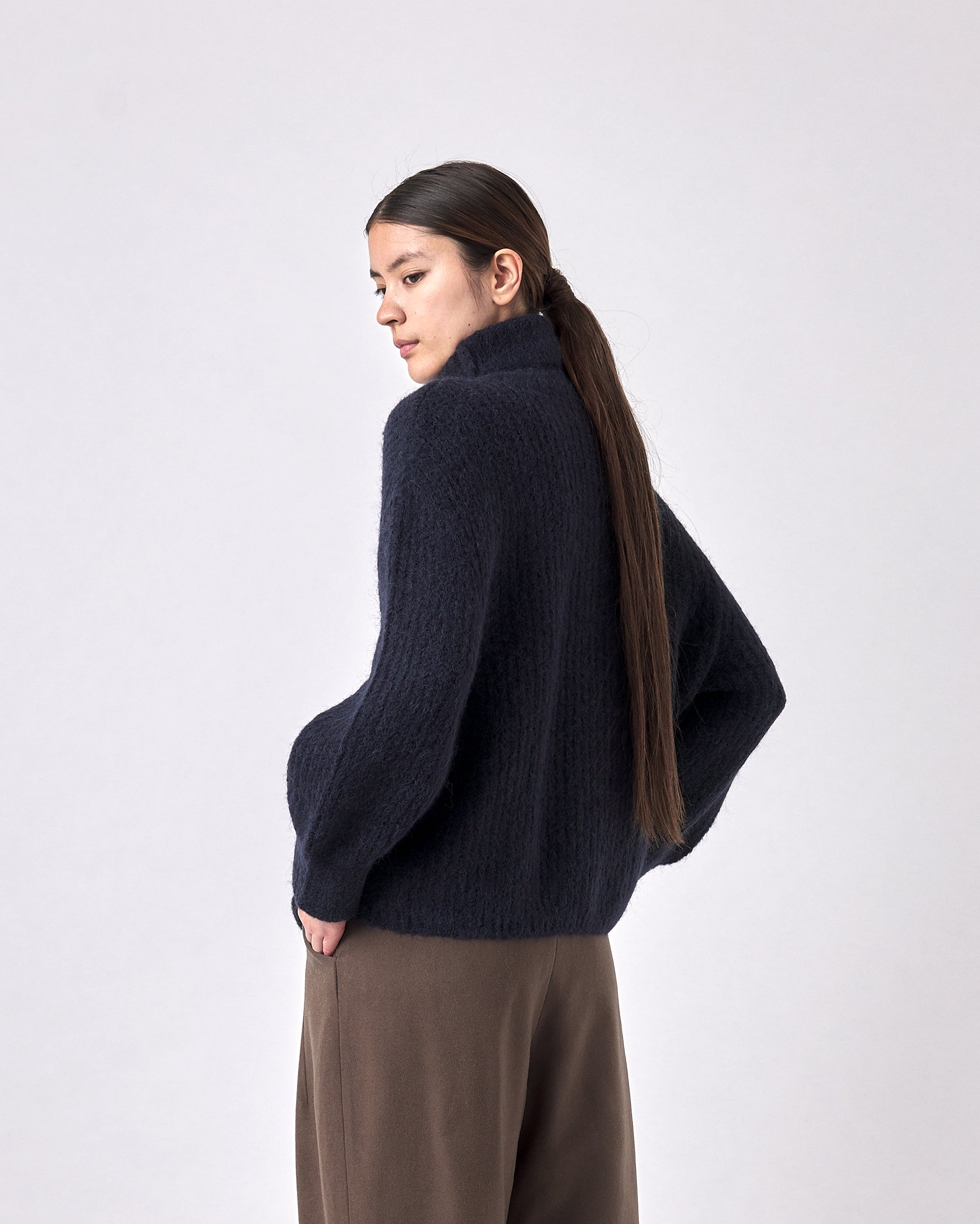 クラシック Navy - FW23 - Turtleneck Airy Brushed – Szeki by 7115 トップス