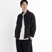 Signature Panel Pockets Shirt Jacket - Canvas Edition - Black