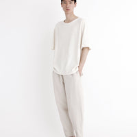 Signature Elastic Pull-Up Trouser - Canvas Edition - Oatmeal