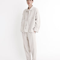Signature Panel Pockets Shirt Jacket - Canvas Edition - Oatmeal