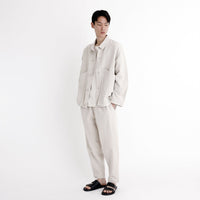Signature Panel Pockets Shirt Jacket - Canvas Edition - Oatmeal
