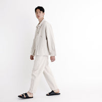 Signature Panel Pockets Shirt Jacket - Canvas Edition - Oatmeal