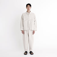 Signature Panel Pockets Shirt Jacket - Canvas Edition - Oatmeal