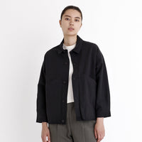 Signature Panel Pockets Shirt Jacket - Canvas Edition - Black