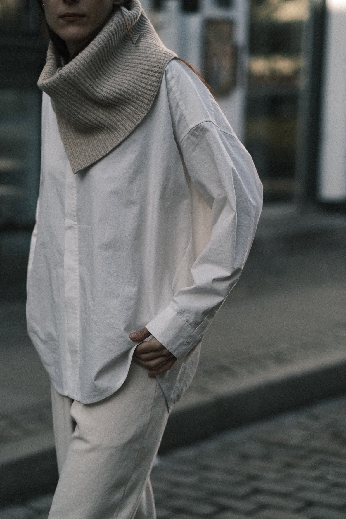 Signature Cocoon Dress Shirt - Off-White