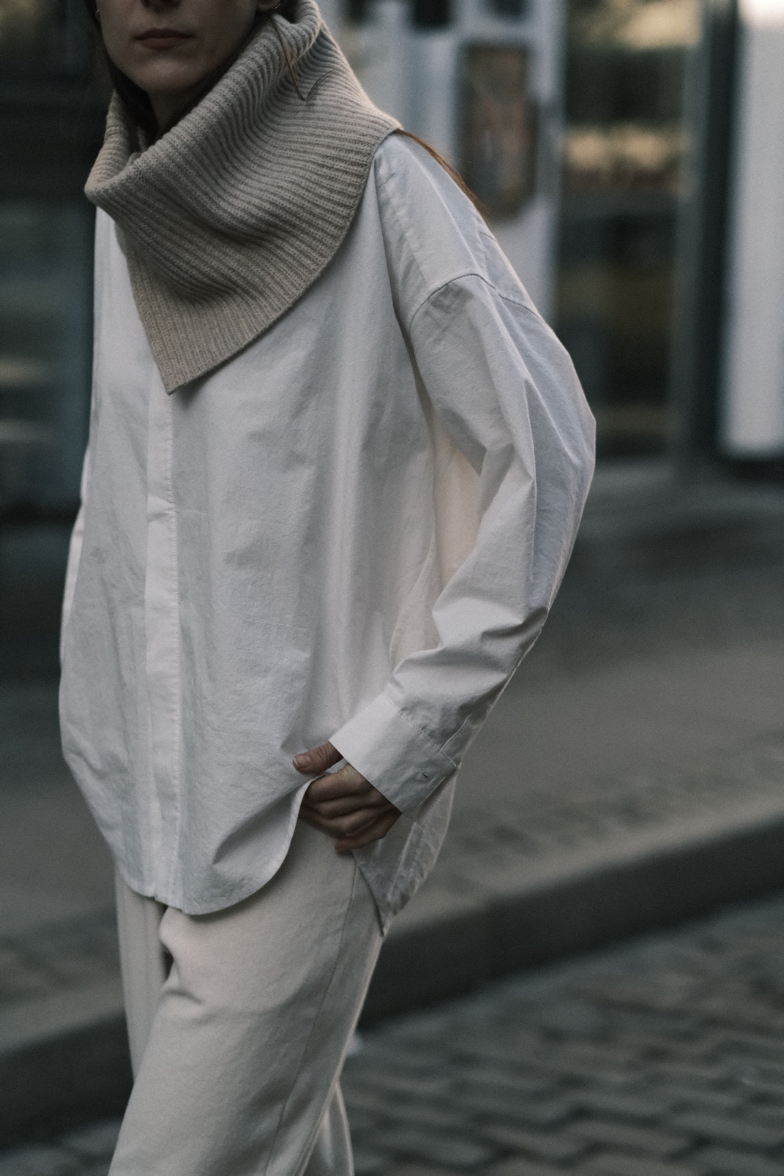 Signature Cocoon Dress Shirt - Off-White