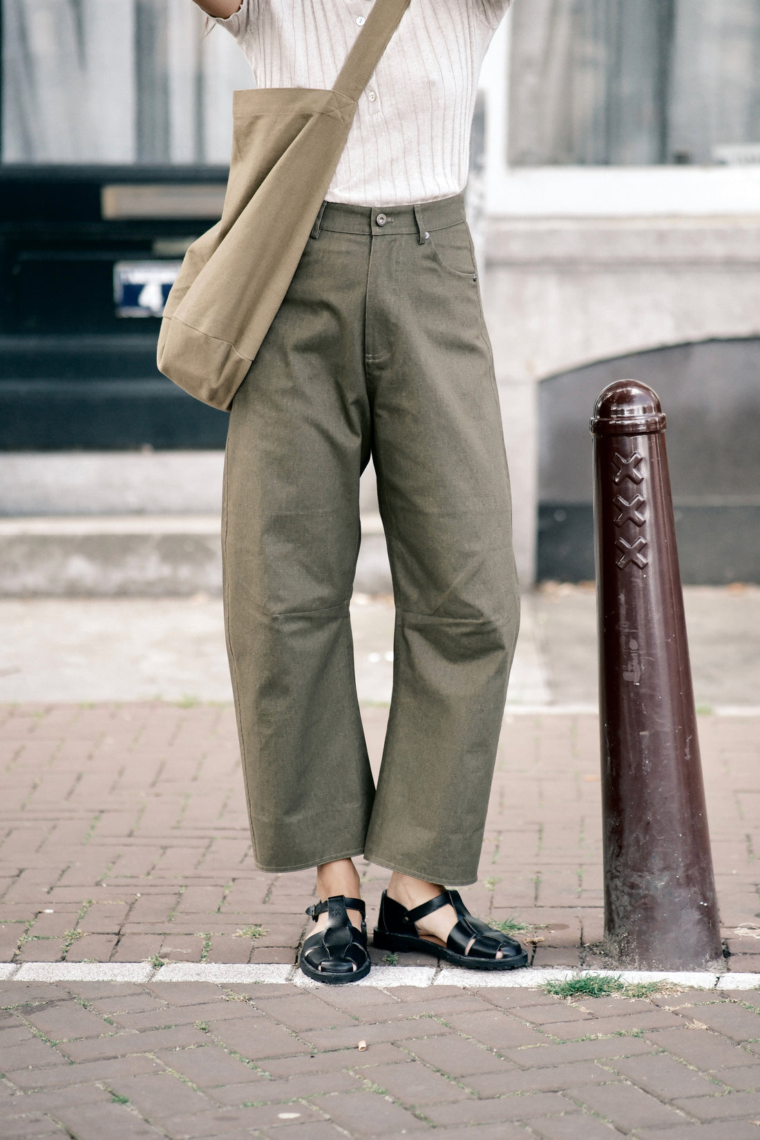 Curve Legged Work Trouser - SS26 - Olive Green