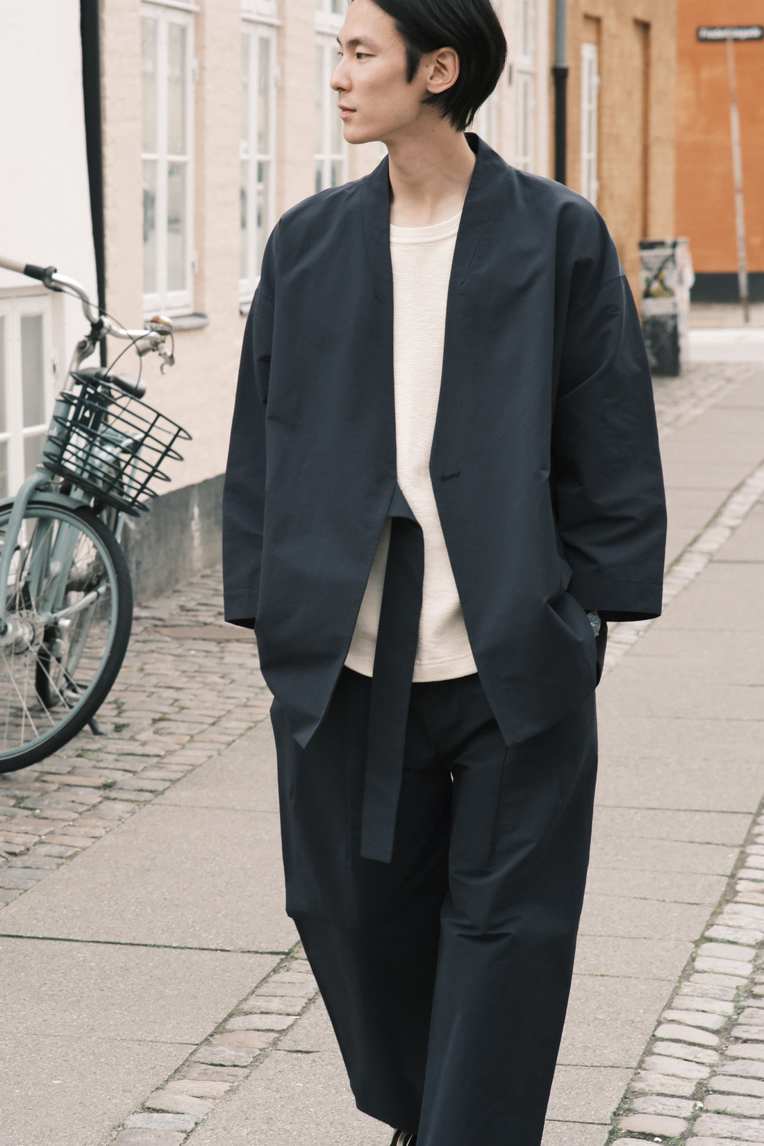 Spring Wrap Coat - SS26 - Navy