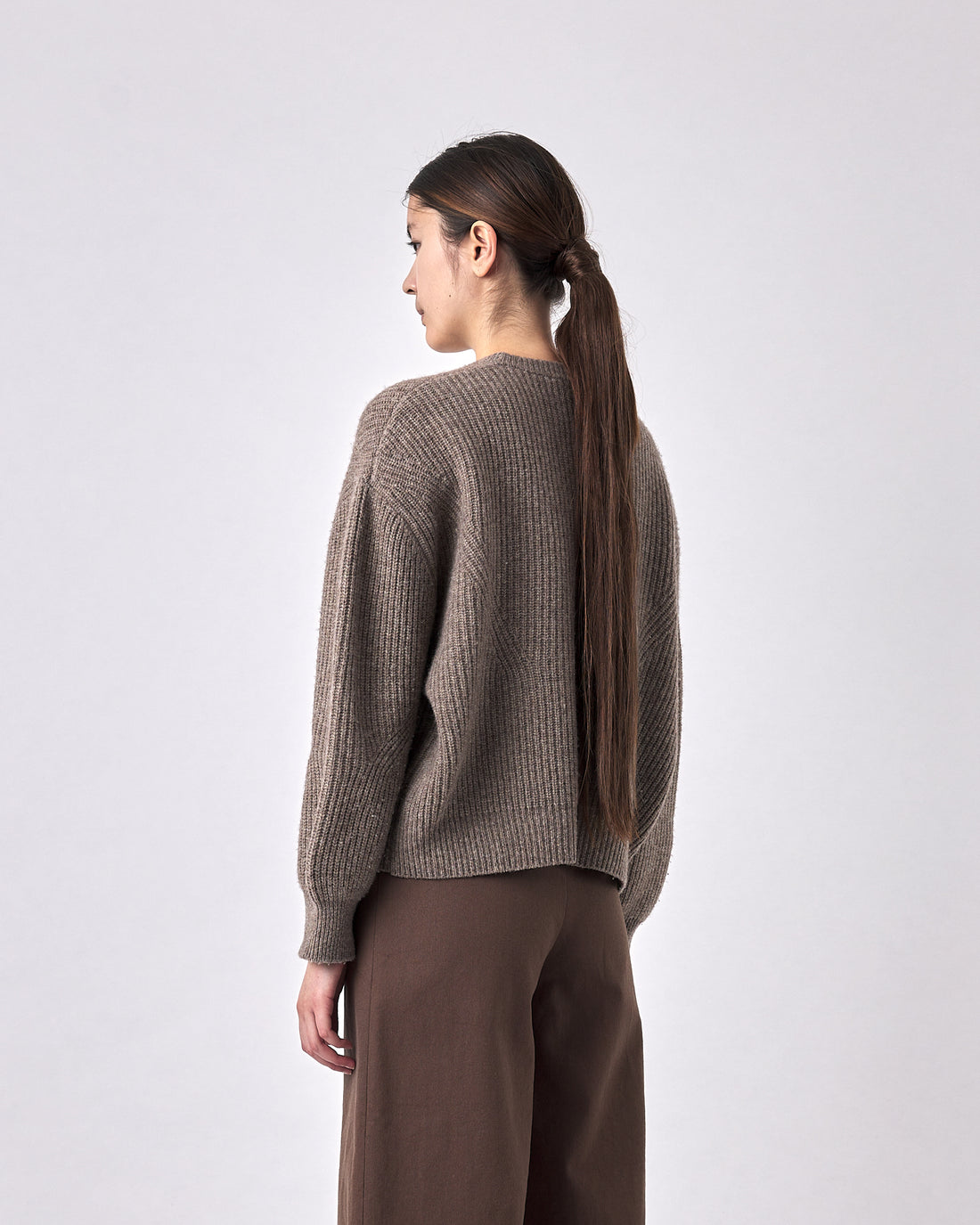Signature Poet Sleeves Sweater - Yak Edition - Taupe