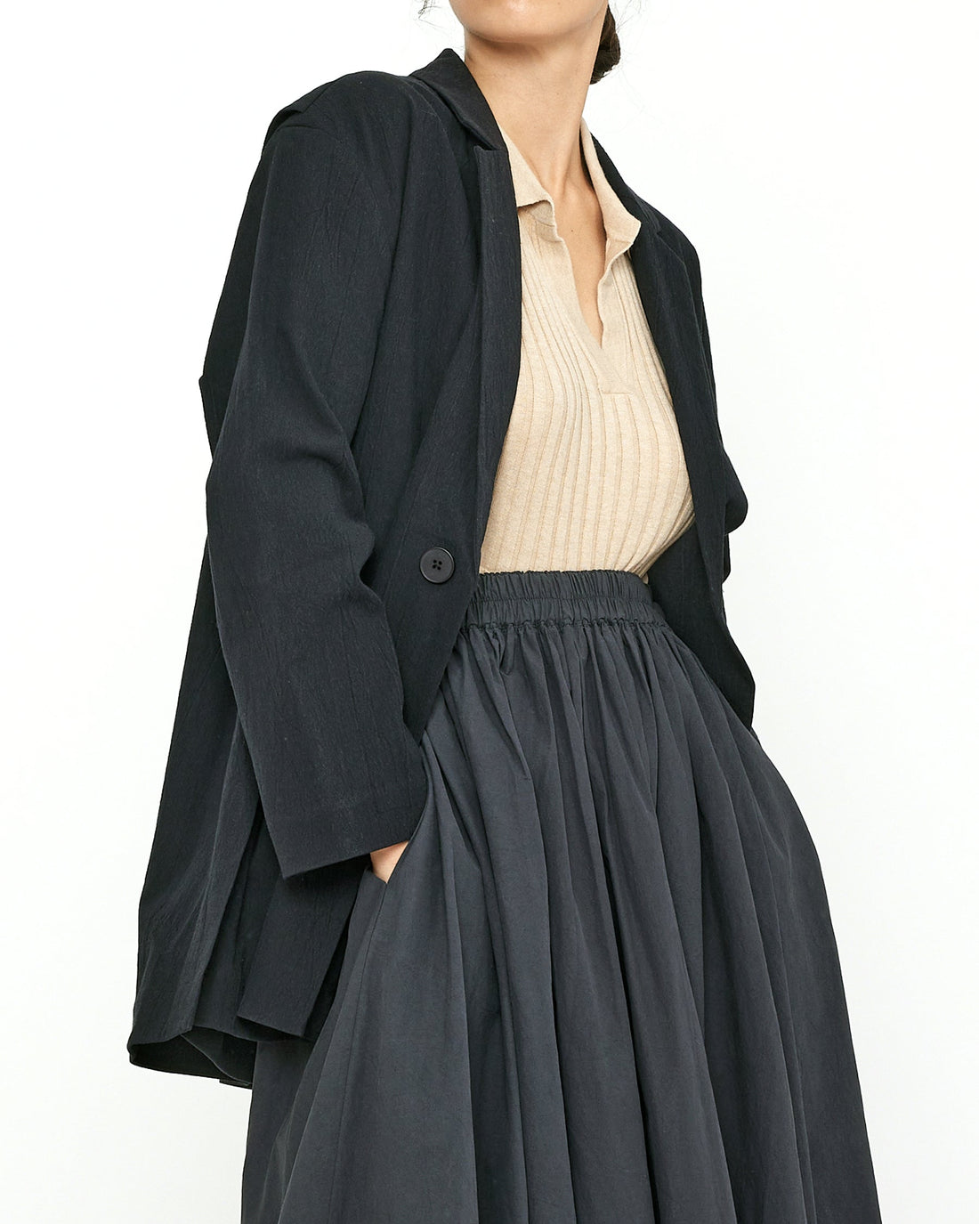 Layered Blazer - SS24 - Black