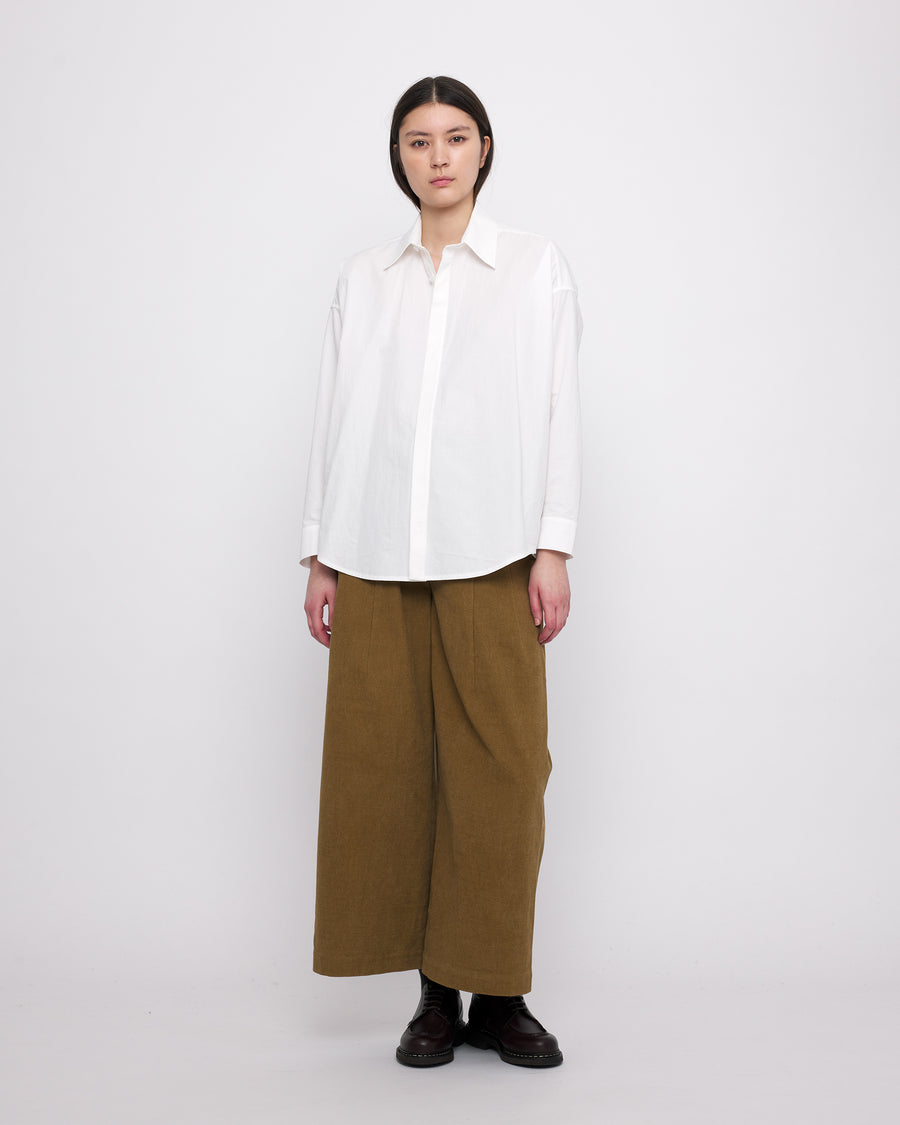 off white color dress shirt Pronto Uomo Slim Fit Solid Dress Shirt, Ivory - Brown