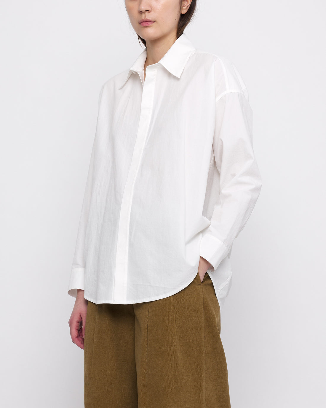 Signature Cocoon Dress Shirt - Off-White