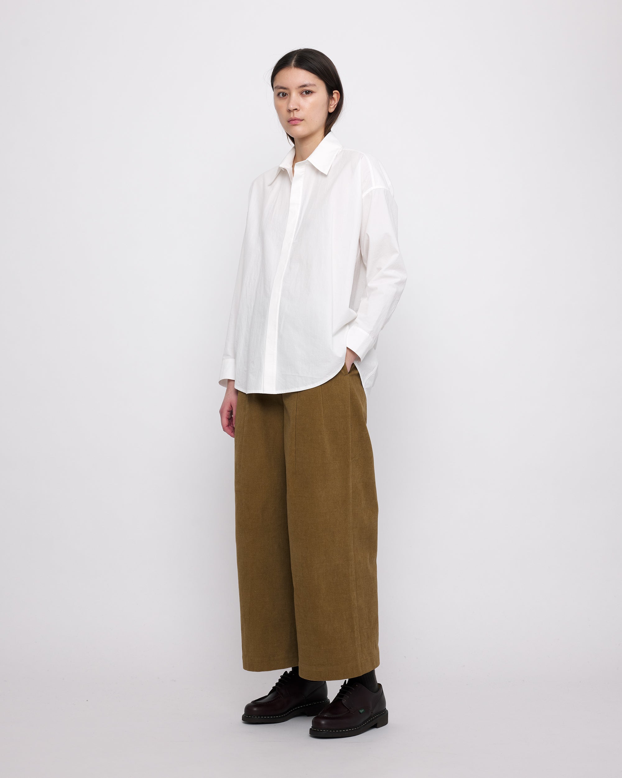 Signature Cocoon Dress Shirt - Off-White