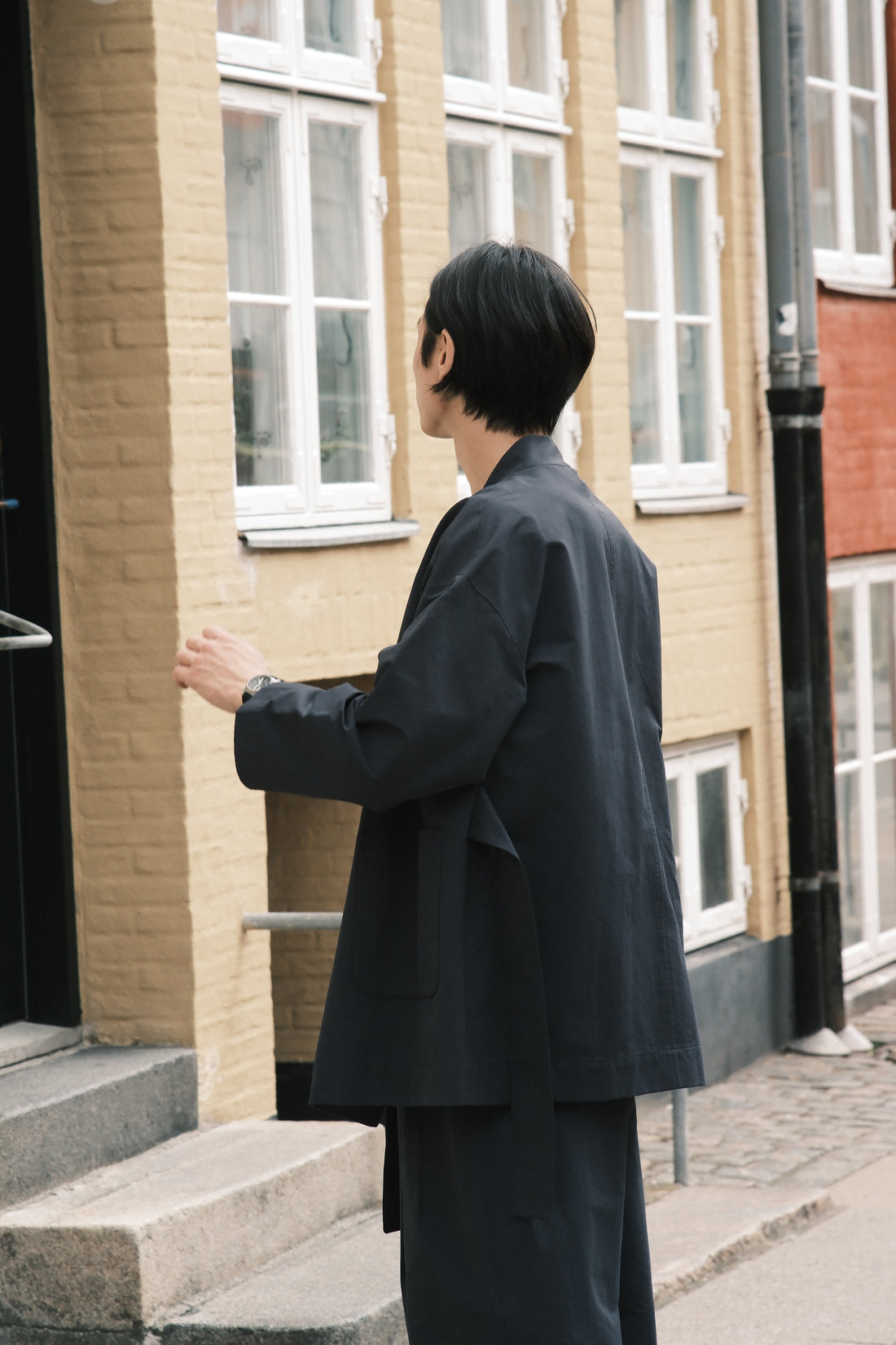 Spring Wrap Coat - SS26 - Navy