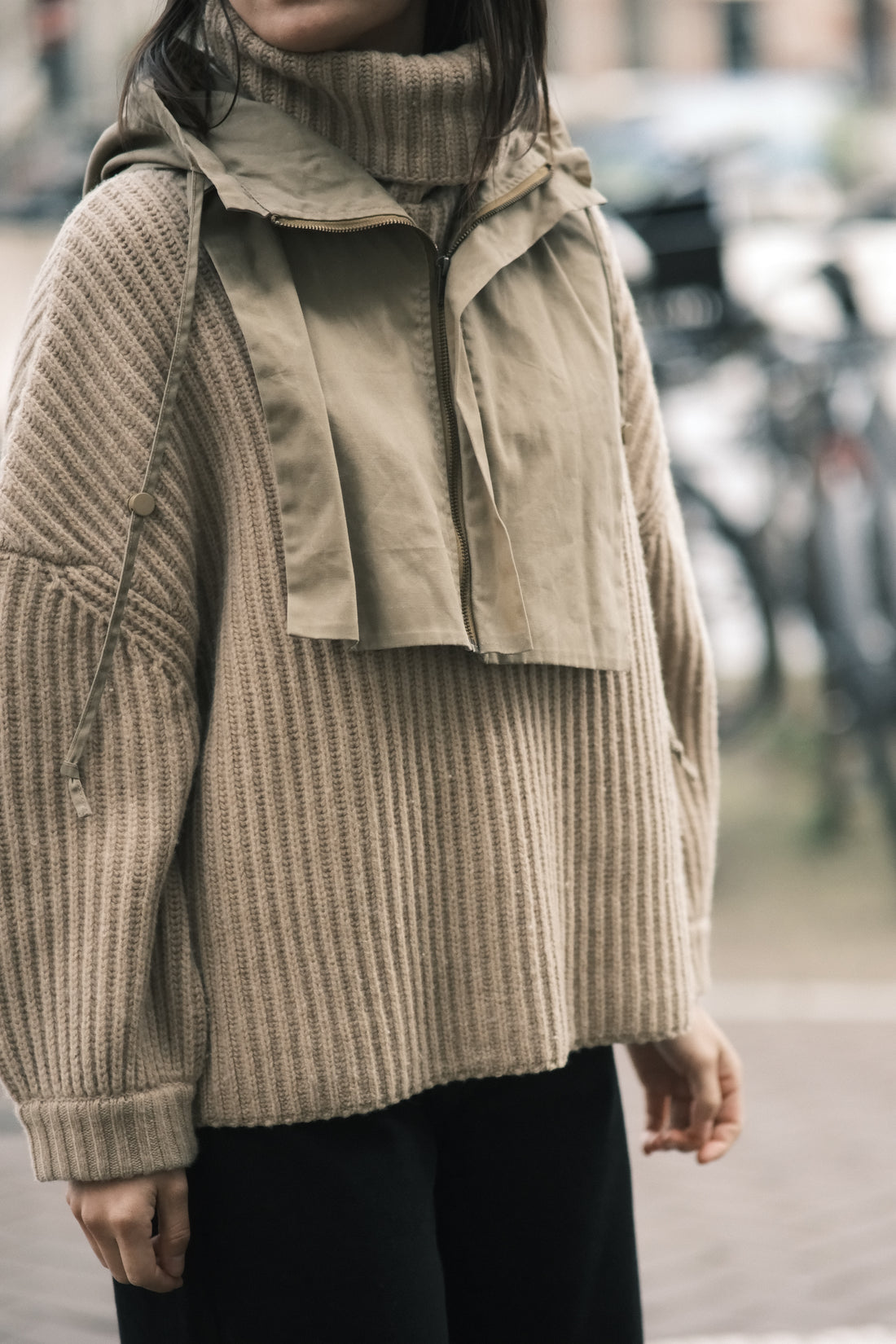 Waxed Hooded Vest - FW26 - Tan