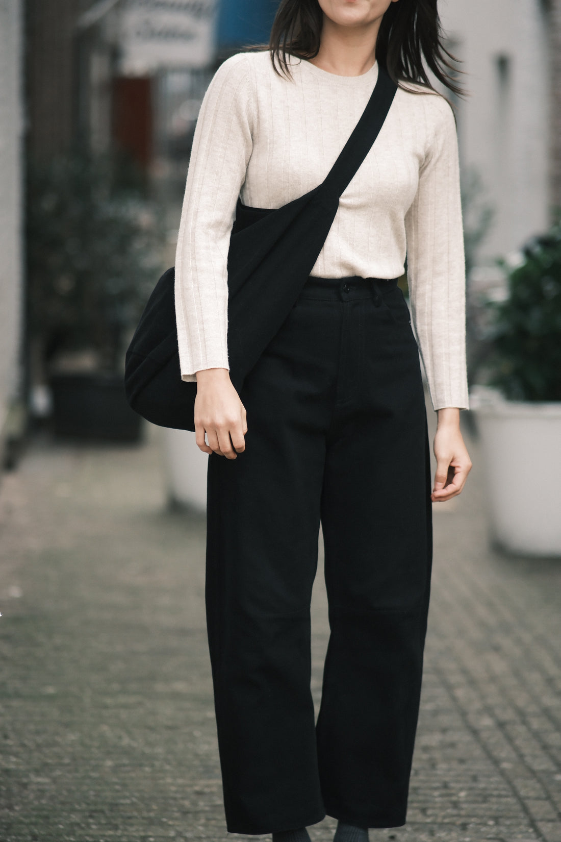 Signature Curve Legged Work Trouser - Brushed Canvas Edition - Black