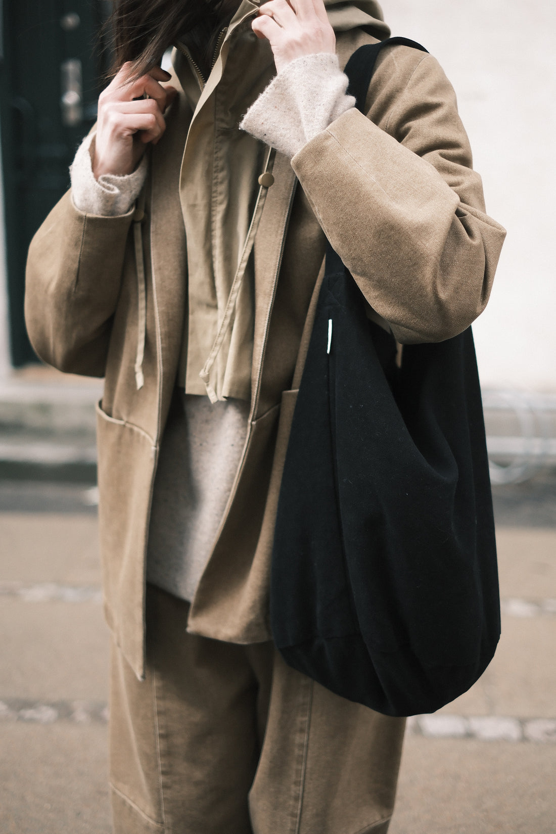 Open Short Coat - FW26 - Washed Walnut