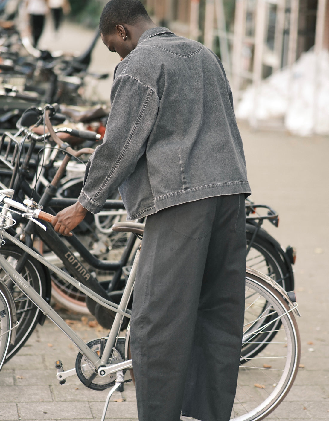 Signature Panel Pockets Jacket - Spring Edition - Washed Black