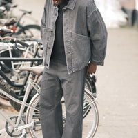 Signature Panel Pockets Jacket - Spring Edition - Washed Black