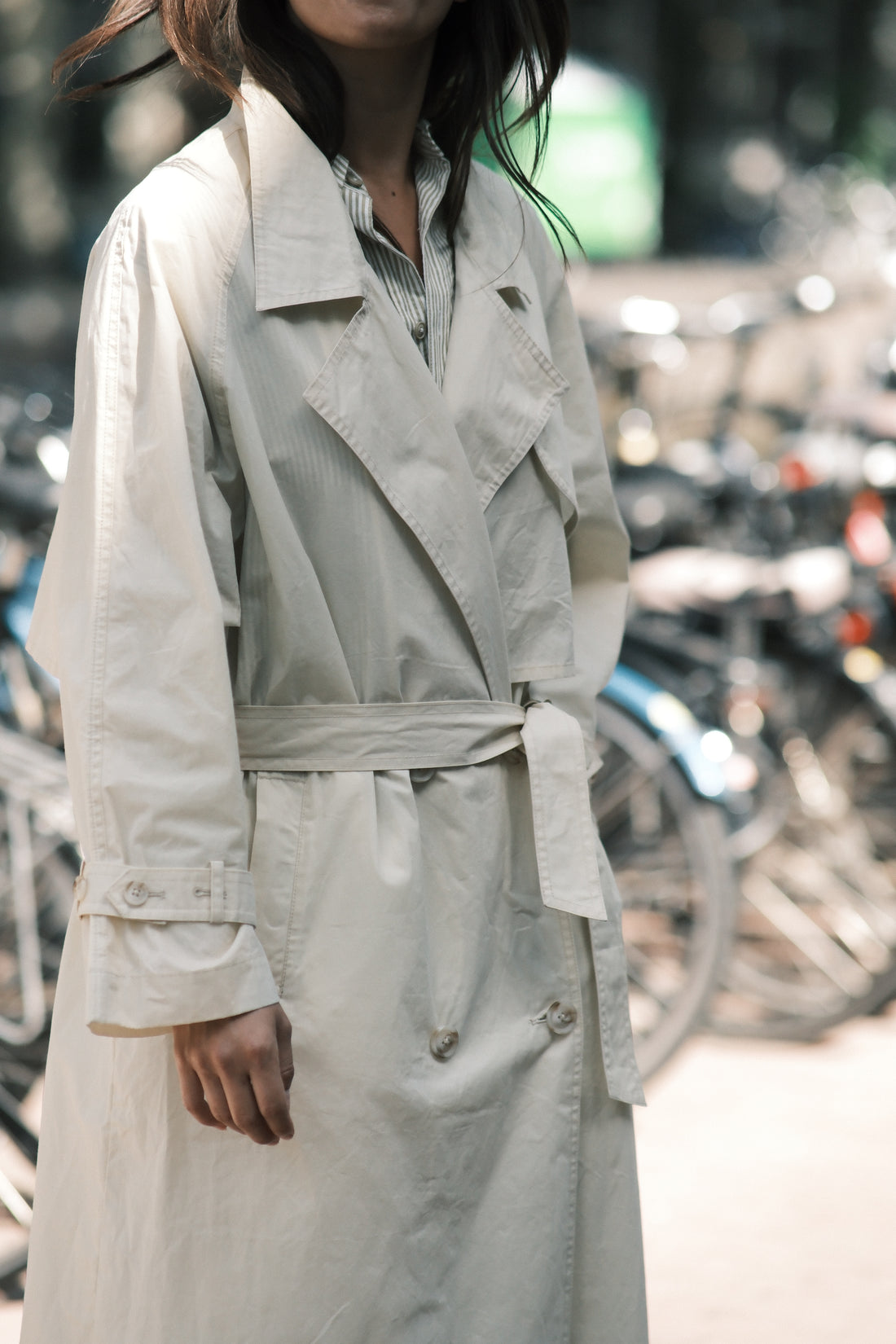 Long Rain Trench - Waxed Edition - SS26 - Antique White