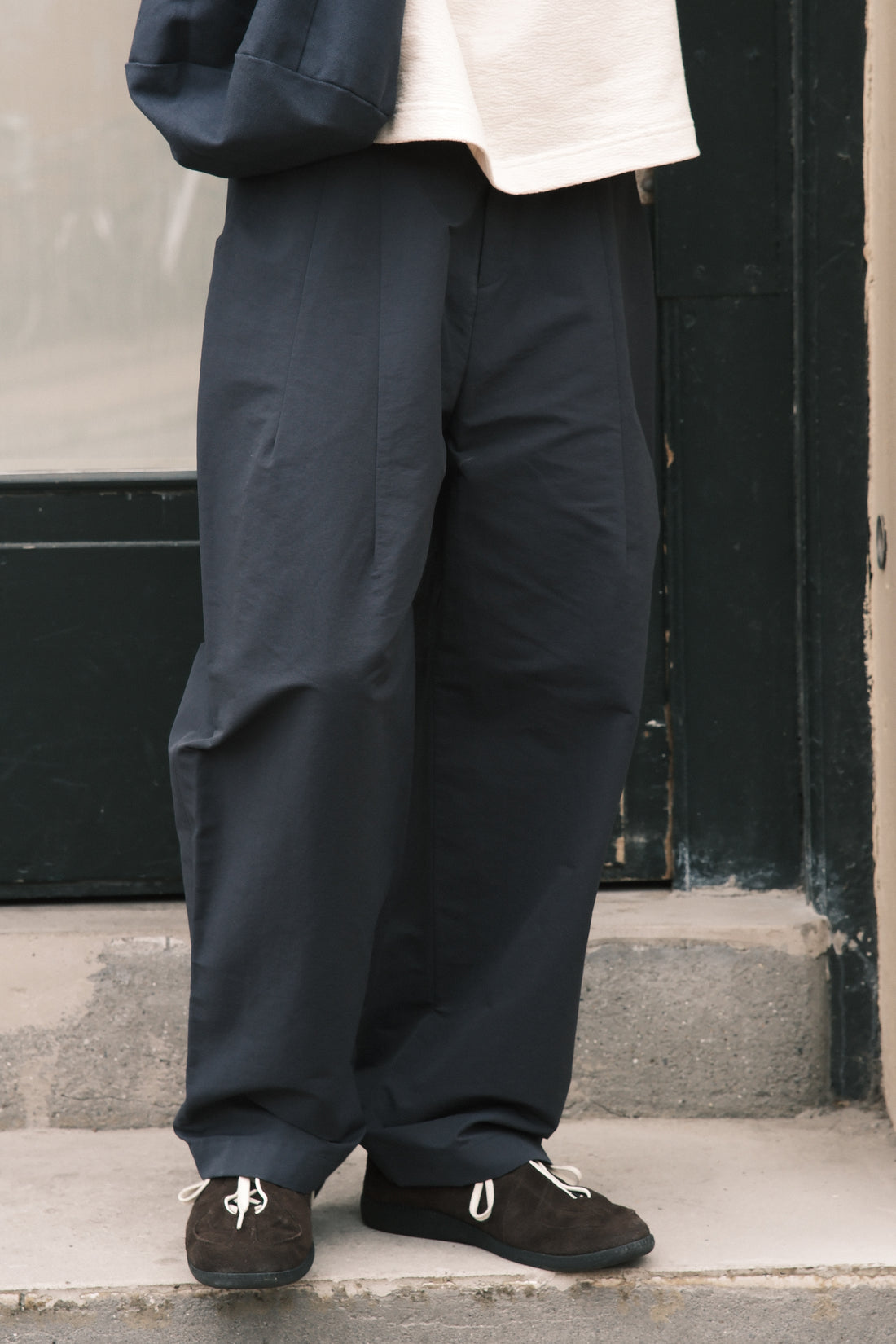 Spring Pleated Trouser - SS26 - Navy