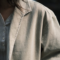 Lapel Short Coat - SS26 - Washed Tan