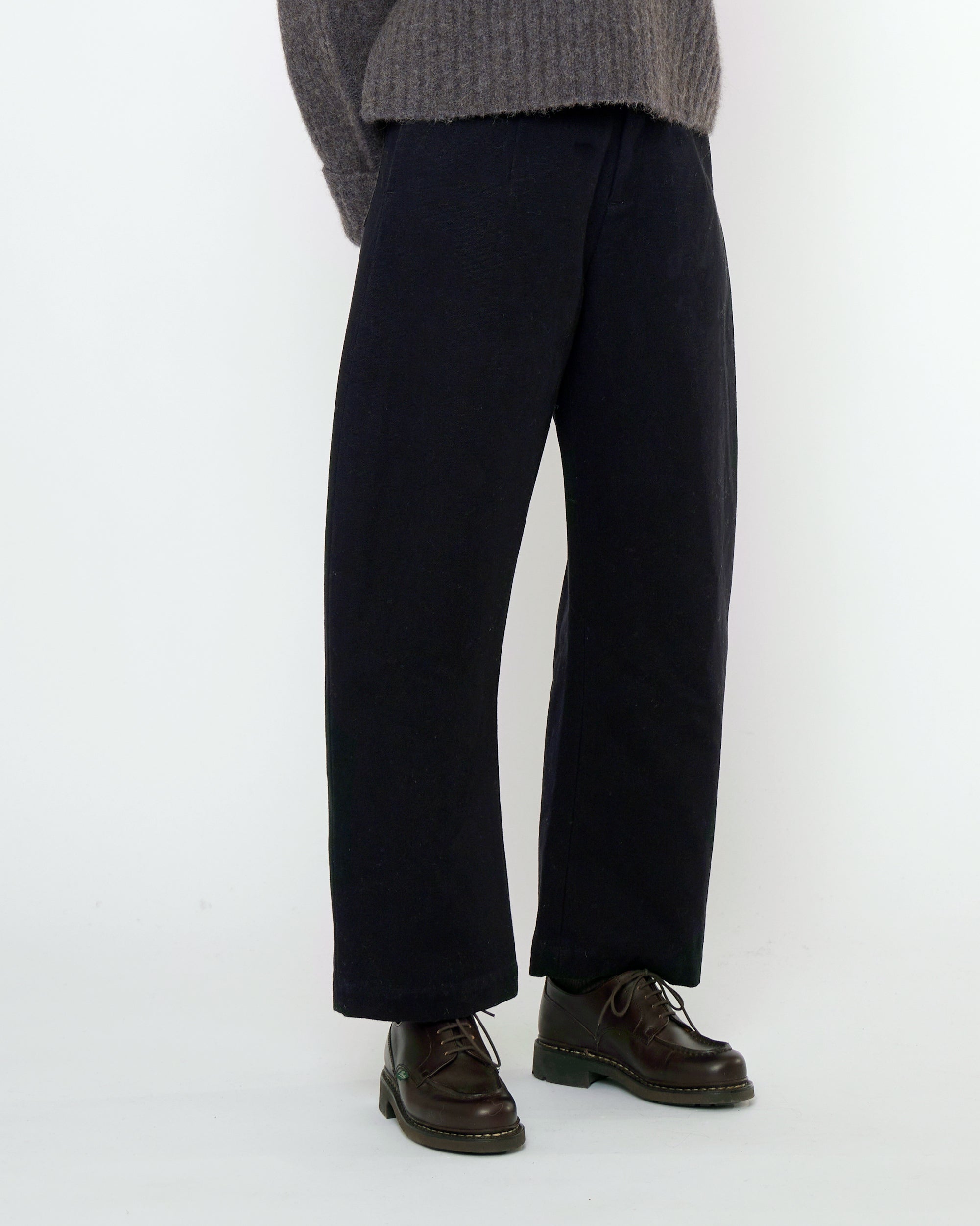 Tailored Curve Legged Trouser - FW25 - Black