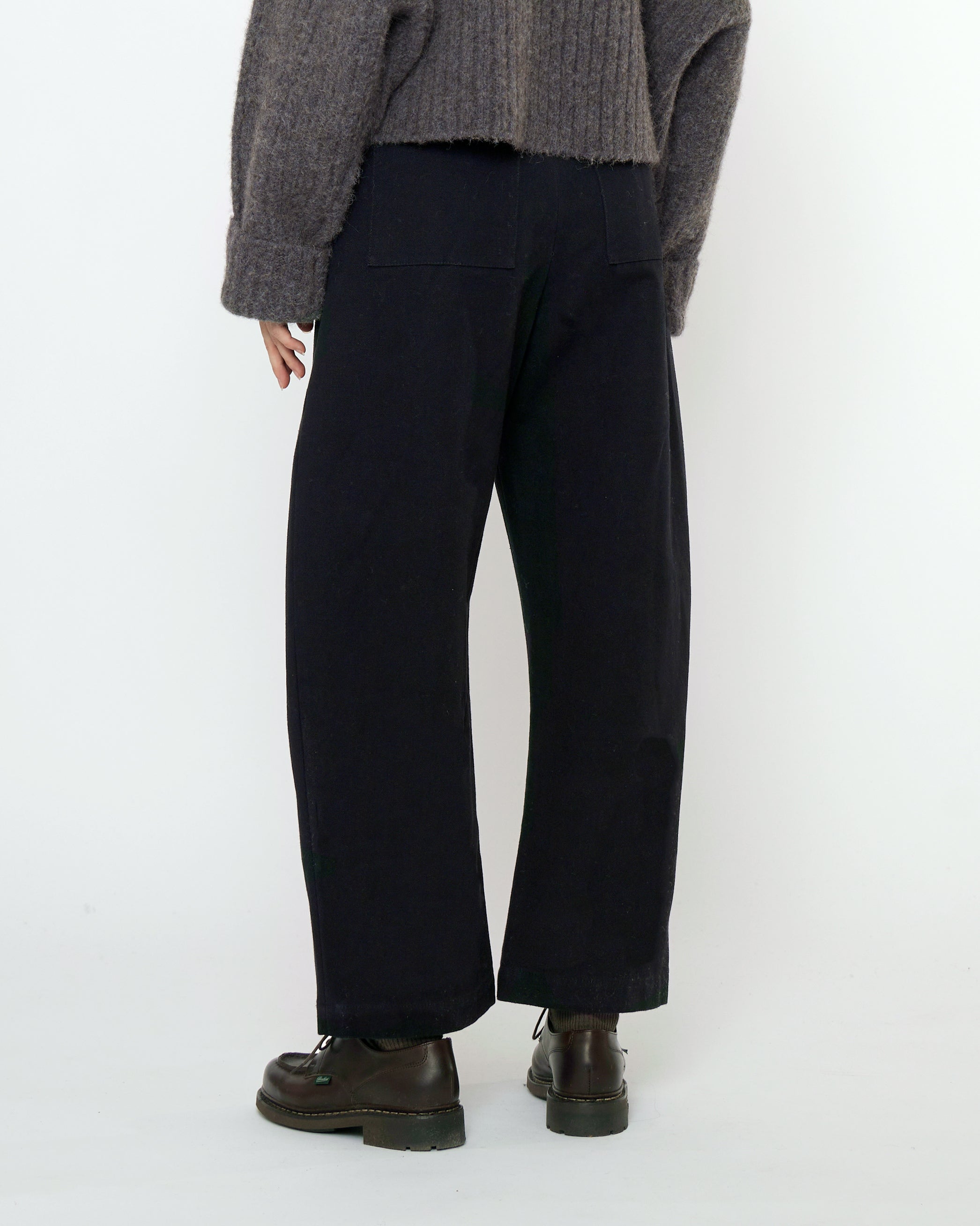 Tailored Curve Legged Trouser - FW25 - Black