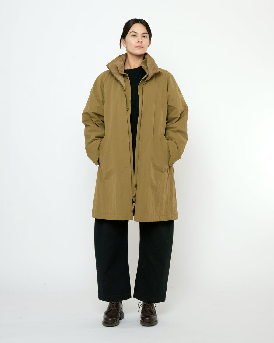 Double Collar Overcoat - FW25 - Kelp