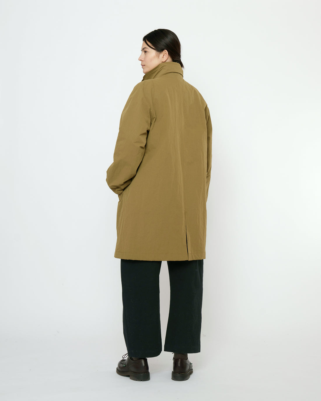 Double Collar Overcoat - FW25 - Kelp