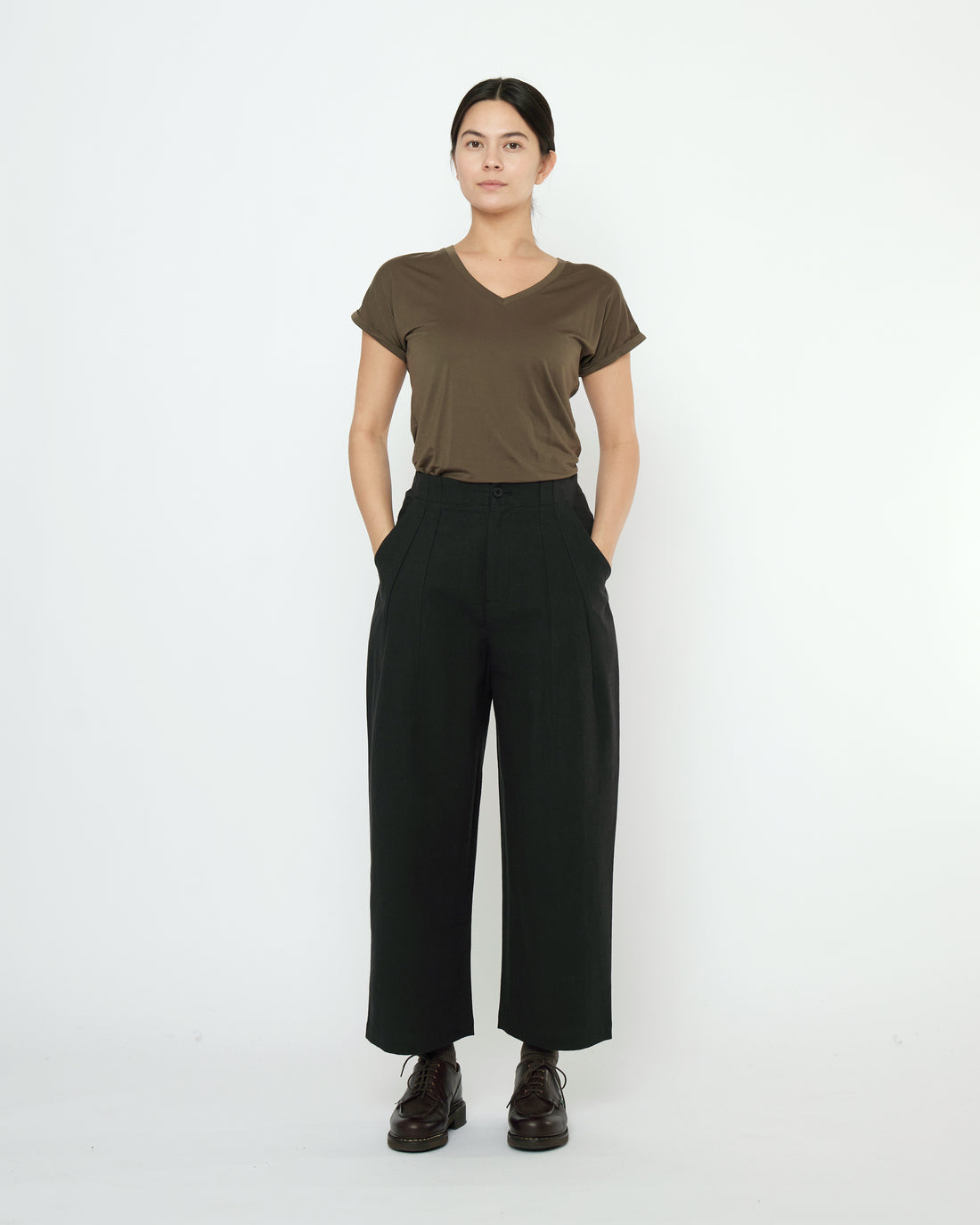 Signature Pleated Trouser - Canvas Edition - Black