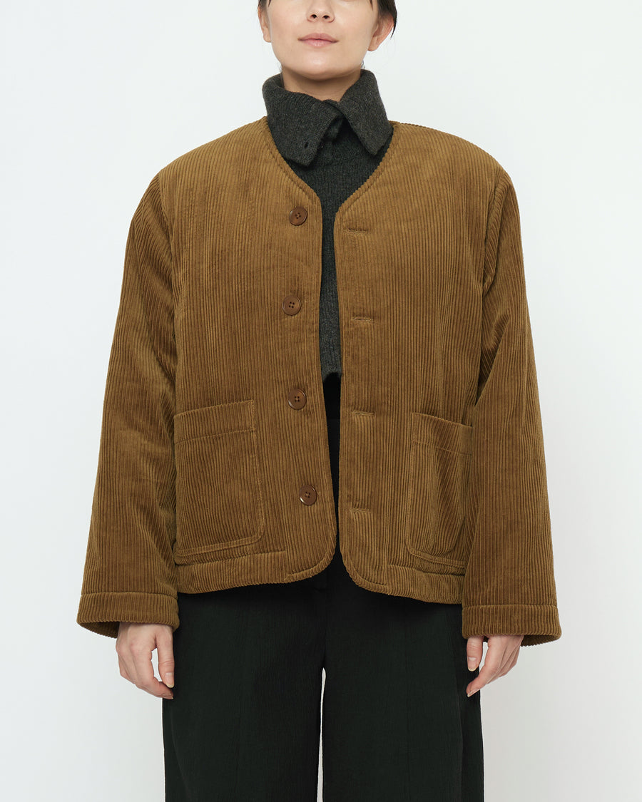 Corduroy Liner Jacket - FW25 - Sepia Brown