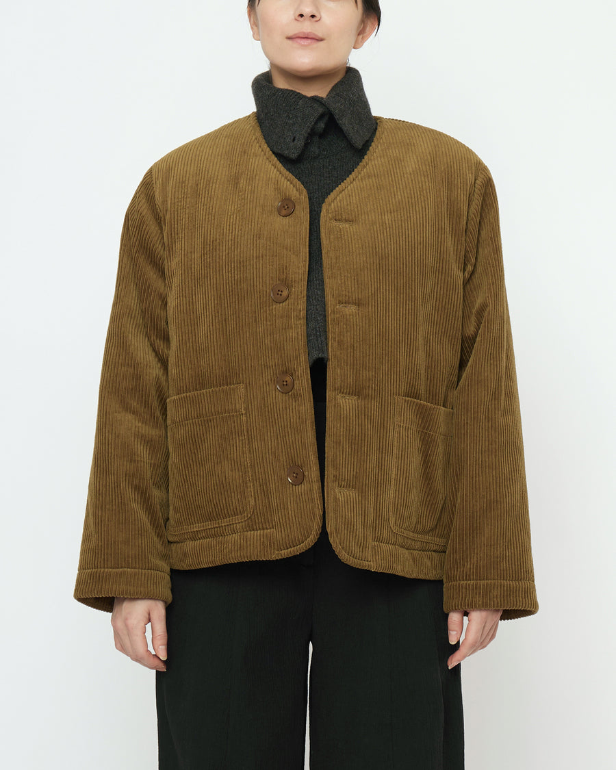 Corduroy Liner Jacket - FW25 - Sepia Brown